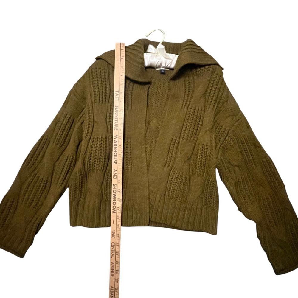 Universal Thread Chunky Cable Knit Open Cardigan … - image 3